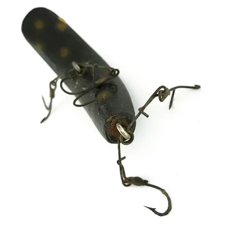 Helin FlatFish Dřevěná Nástraha, Černo-Žlutá, 10g, Spreader-Bar, #7127