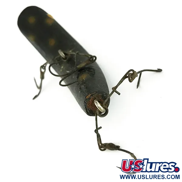 Helin FlatFish Dřevěná Nástraha, Černo-Žlutá, 10g, Spreader-Bar, #7127