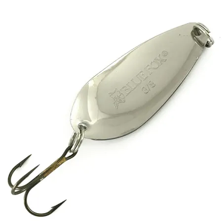 Blue Fox Strobe Tear Drop Spoon Plandavka, Černá/Bílá/Nikl, 11g, #7136