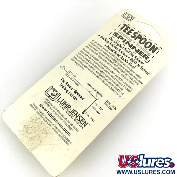 Luhr Jensen Tee Spoon 4 Třpytka, Nikl, 10g, Design Golf Tee, #7154