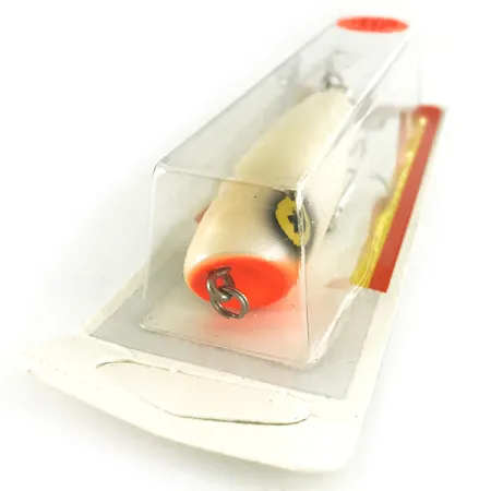 Luhr Jensen P.J.POP, Pearl / Red, 17 g, dřevěný popper #7158