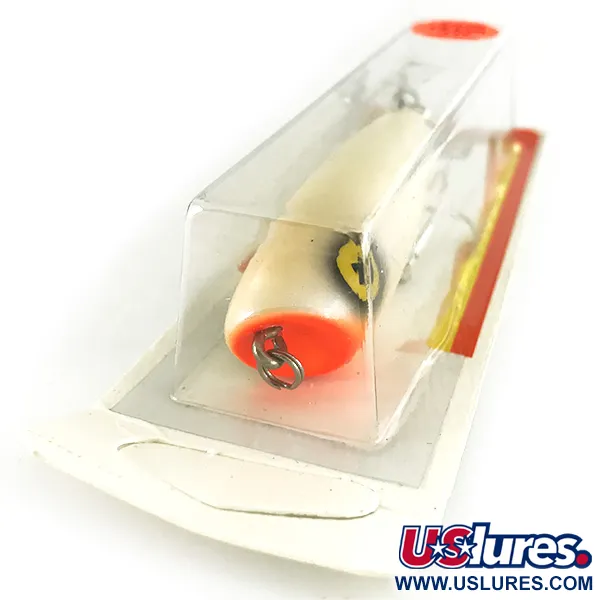 Luhr Jensen P.J.POP, Pearl / Red, 17 g, dřevěný popper #7158