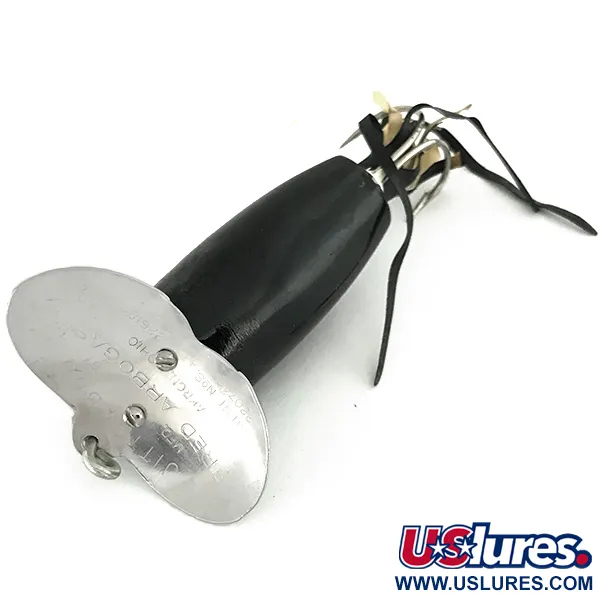 Fred Arbogast Jitterbug Weedless, Černá, 8.5g, proti vázkám, #7275