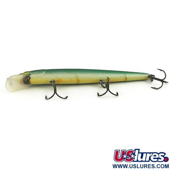 Rapala Husky Jerk 12 Wobler, Zelená/Zlatá, 13g, Zvuková komora, #7352