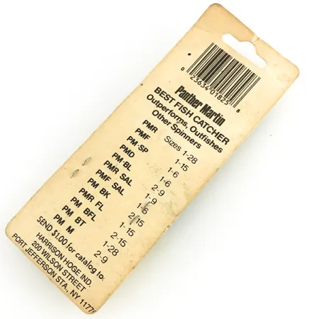 Panther Martin 9 Rotačka, Stříbrná, 11g, Osa Procházející Listem, #7356