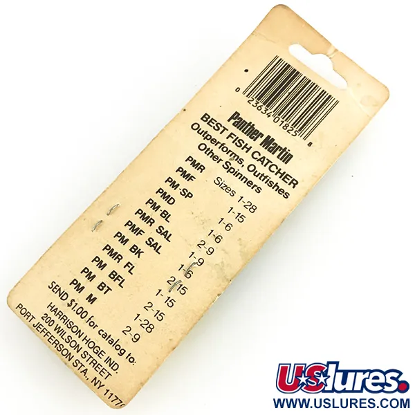 Panther Martin 9 Rotačka, Stříbrná, 11g, Osa Procházející Listem, #7356