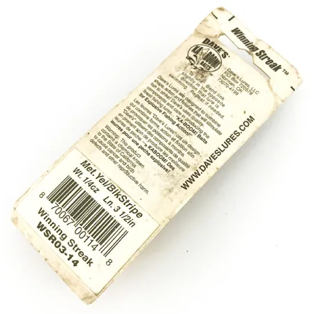 Dave's Ka Boom Winning Streak Wobler, Gold, 7g, Chrastítko, #7370