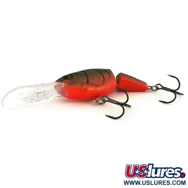 Rapala Jointed Shad Rap JSR07 Wobler, Zeleno-oranžový, 12g, #7401