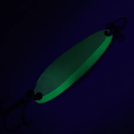 Luhr Jensen Krocodile Die #3 Glow Plandavka, Bílá / Zelená, 14g, #7410