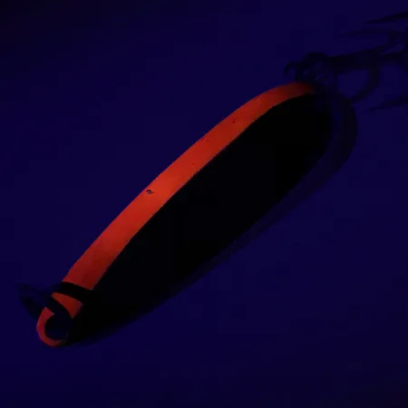 Luhr Jensen Krocodile Die #4 UV Plandavka, Nikl / Červená, 19g, UV, #7411