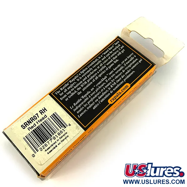 Rapala Rattl'n RAP Lipless Crankbait, Red Head, 16g, Potápivý, #SRNR07 RH