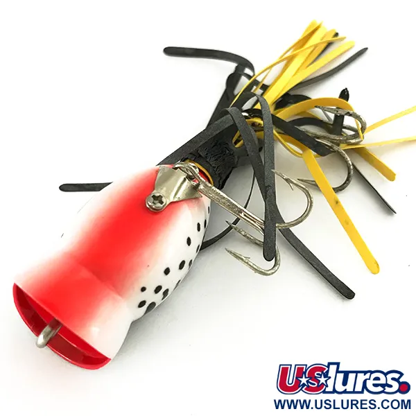 Fred Arbogast Hula Popper Hladinová nástraha, Bílý Levhart, 8g, #7428