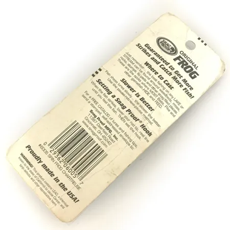 Snag Proof Original Frog Hladinová nástraha, Chartreuse, 14g, #7458