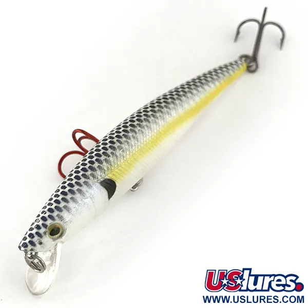 Matzuo Phantom Minnow Vobler, Stříbrná/Žlutá, 9g, Suspending, #7473