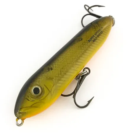 Heddon Excalibur Super Spook Saltwater, Olivová, 14g, Hladinový, #7475