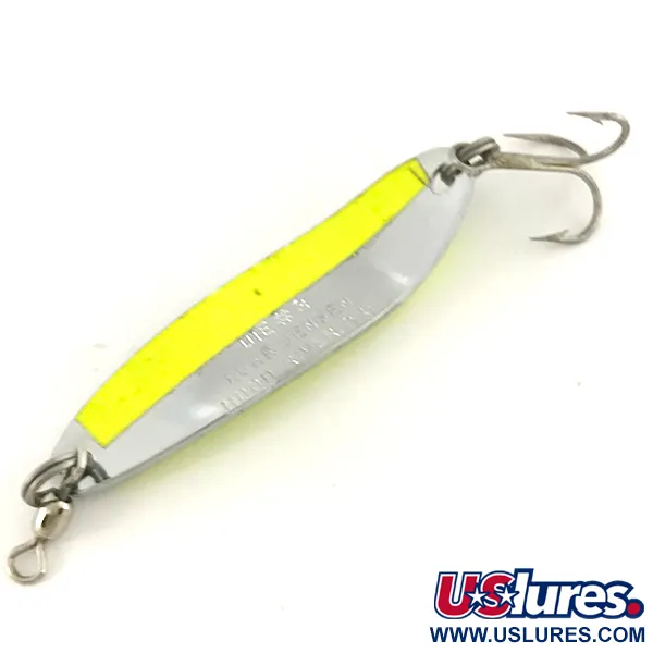 Luhr Jensen Krocodile Die #3 Plandavka, Nikl/Chartreuse, 10g, UV, #7483