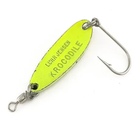 Luhr Jensen Krocodile UV Plandavka, Chartreuse/Červená, 9g, #7484