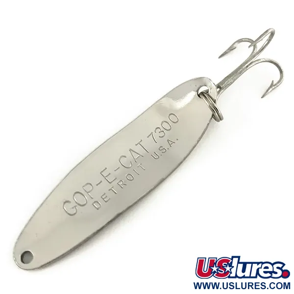 Dardevle Cop-E-Cat 7300 Plandavka, Nikl/Zelená, 10g, Kolébavý Chod, #7487