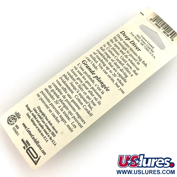 Cotton Cordell Wally Diver Wobler, Chartreuse, 14g, #7499