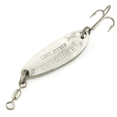 Luhr Jensen Krocodile Plandavka, White/Blue/Nickel, 9g, Potápivá, #7543