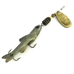 Vintage rotačka Mepps 1 Comet Mino s gumovou rybkou, 70. léta