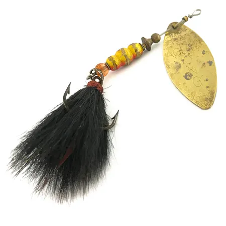 Mepps Aglia Long 3 Dressed Třpytka, Mosaz, 12g, Vrbový List, #7562