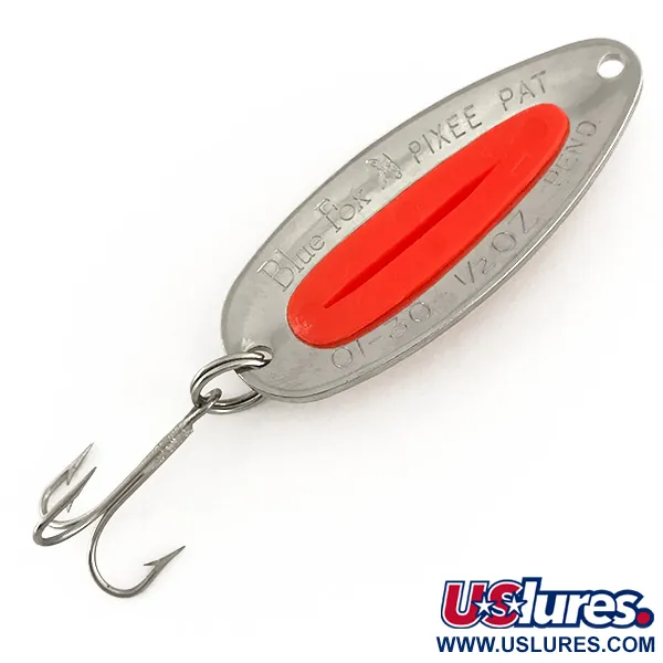 Blue Fox Pixee UV Plandavka, Tepaný Nikl / Červená, 14g, UV, #7610