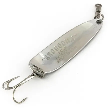 Luhr Jensen Krocodile Die #5 Plandavka, Nikl/Modrá, 23g, #7630