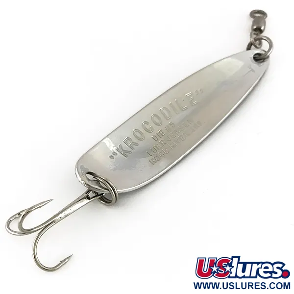 Luhr Jensen Krocodile Die #5 Plandavka, Nikl/Modrá, 23g, #7630