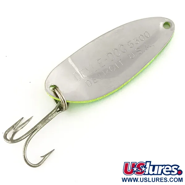 Eppinger Dardevle Devle Dog 5300 UV Plandavka, Žlutá/Zelená/Nikl, 10g, #7636