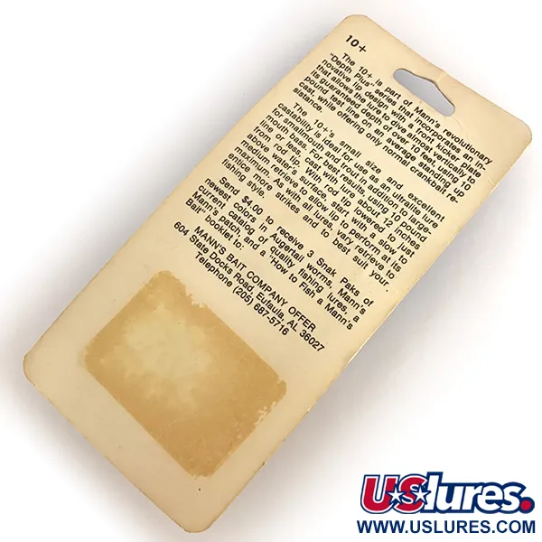 Mann's Mann's 10+ Crankbait, Světle Šedý, 10g, Ponor 3m, #7689