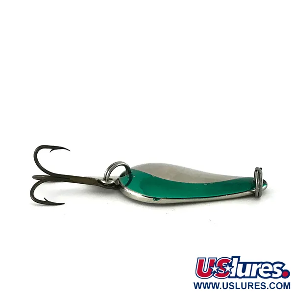 Acme K.O. Wobbler Plandavka, Nikl / Zelená, 14g, Sonic flipper tail, #7728