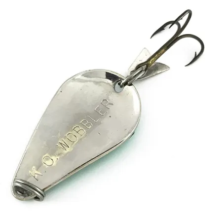 Acme K.O. Wobbler Plandavka, Nikl / Zelená, 14g, Sonic flipper tail, #7728