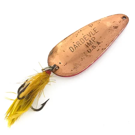 Eppinger Dardevle Imp Plandavka, Červená / Bílá / Měď, 11g, Peří, #7790