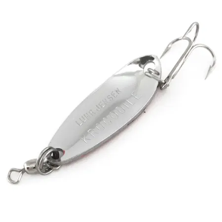 Luhr Jensen Krocodile Plandavka, Tepaný nikl/Červená, 9g, Daleký odhoz, #7869