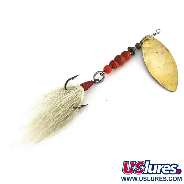 Mepps Aglia Long 3 Dressed Třpytka, Mosaz/Oranžová/Bílá, 12g, #7980