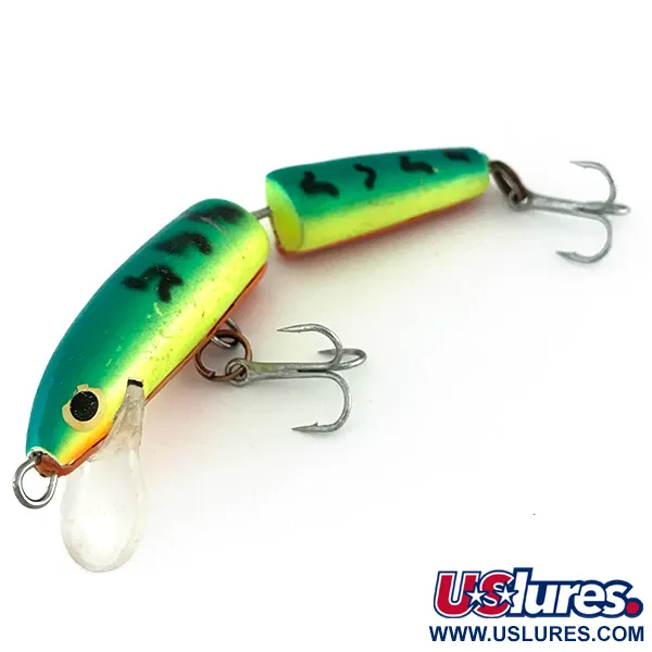 Rapala Jointed J-7 UV Wobbler, Fire Tiger, 4g, UV aktivní, #8011