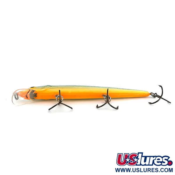 Rapala Husky Jerk 12 Wobler, Modrá Zlatá, 13g, Vznášivý, #8012