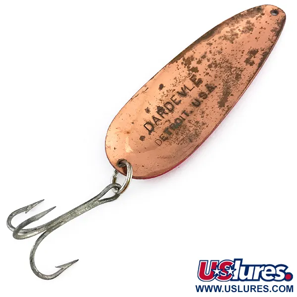 Eppinger Dardevle Plandavka, Červená / Bílá / Měď, 28g, Klasika, #8038