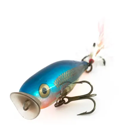 Rapala Skitter Pop Popper, Modro-Zlatá, 7g, Peřový Trojháček, #8058