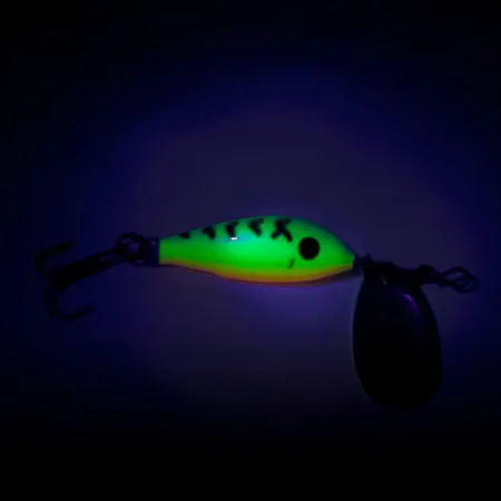 Blue Fox Vibrax Minnow Spin 1 UV Třpytka, Fire Tiger, 4g, UV, #8062
