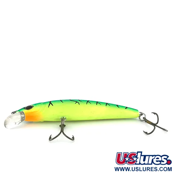 Cotton Cordell 3.5 Minnow Wobler, Green Tiger, 7g, UV aktivní, #8127