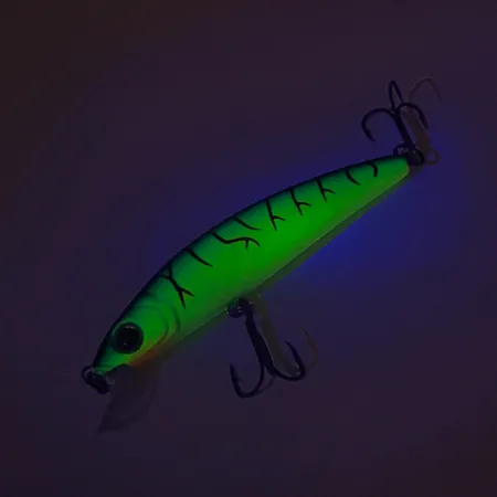 Cotton Cordell 3.5 Minnow Wobler, Green Tiger, 7g, UV aktivní, #8127