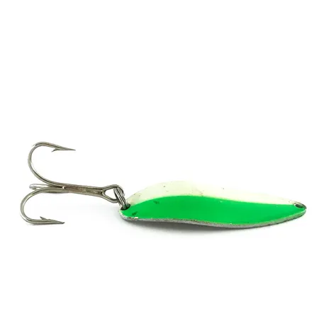 Acme Little Cleo Glow Plandavka, White / Green / Nickel, 21g, #8171