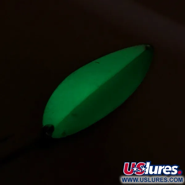 Acme Little Cleo Glow Plandavka, White / Green / Nickel, 21g, #8171