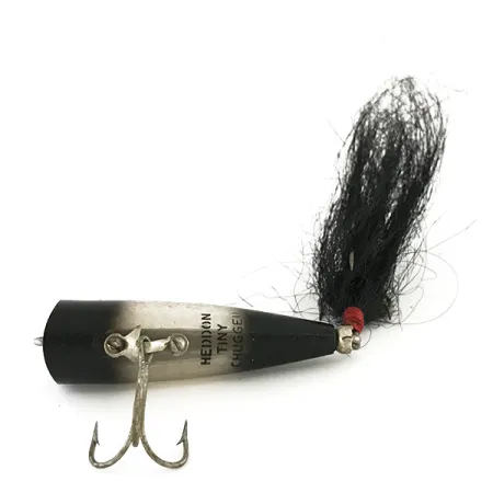 Heddon Tiny Chugger Popper, Černá / Duhová, 8.5g, #8210