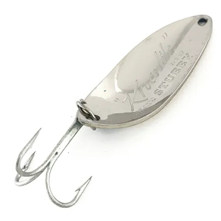 Luhr Jensen Krocodile Stubby Plandavka, Nikl/Světle Modrá, 14g, #8236