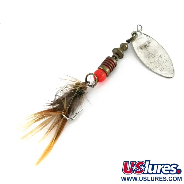 Mepps Aglia Long 1 Třpytka, Stříbrná/Oranžová, 4.5g, UV, #8257