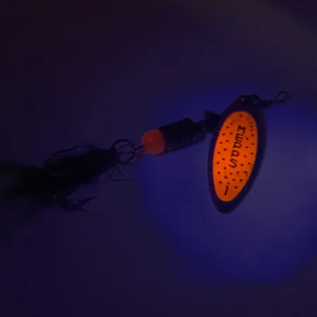 Mepps Aglia Long 1 Třpytka, Stříbrná/Oranžová, 4.5g, UV, #8257