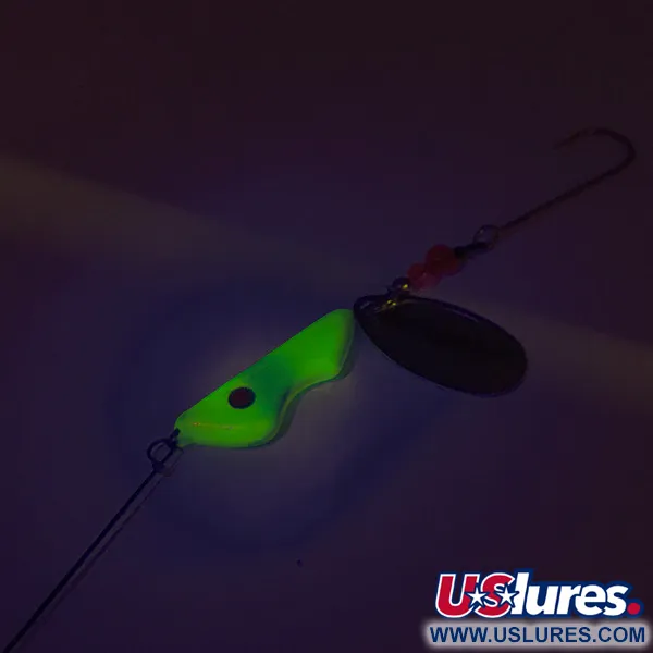 Erie Dearie Walleye Killer UV Třpytka, Nikl / Žlutá, 17g, UV, #8343